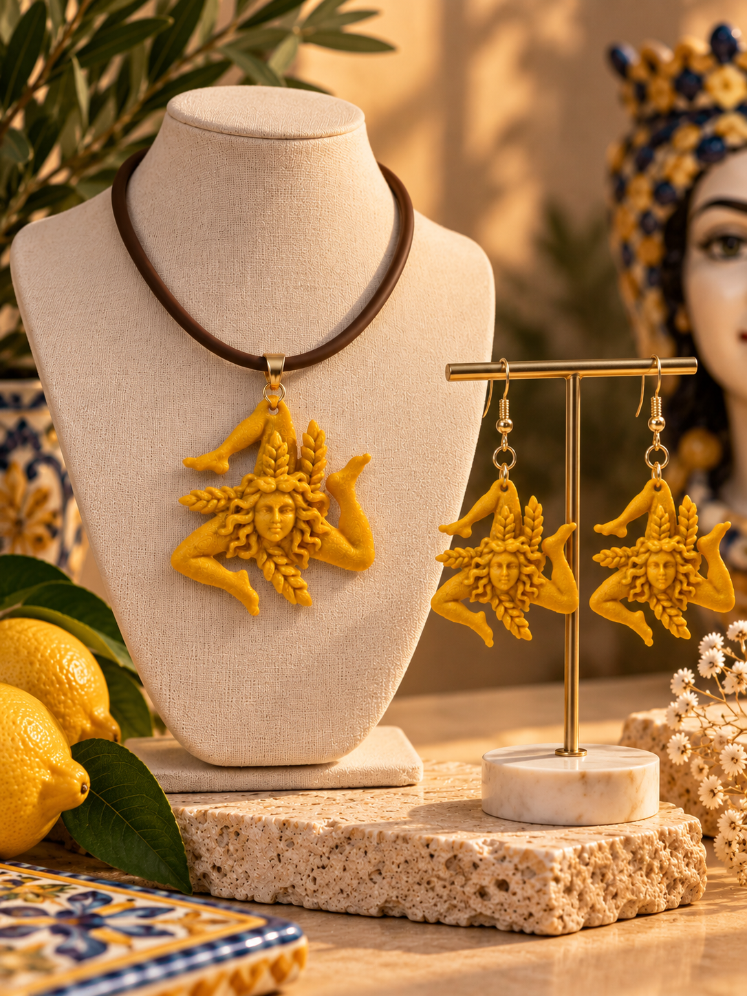 JEWELS Collection – TRINACRIA SET | Collana + Orecchini