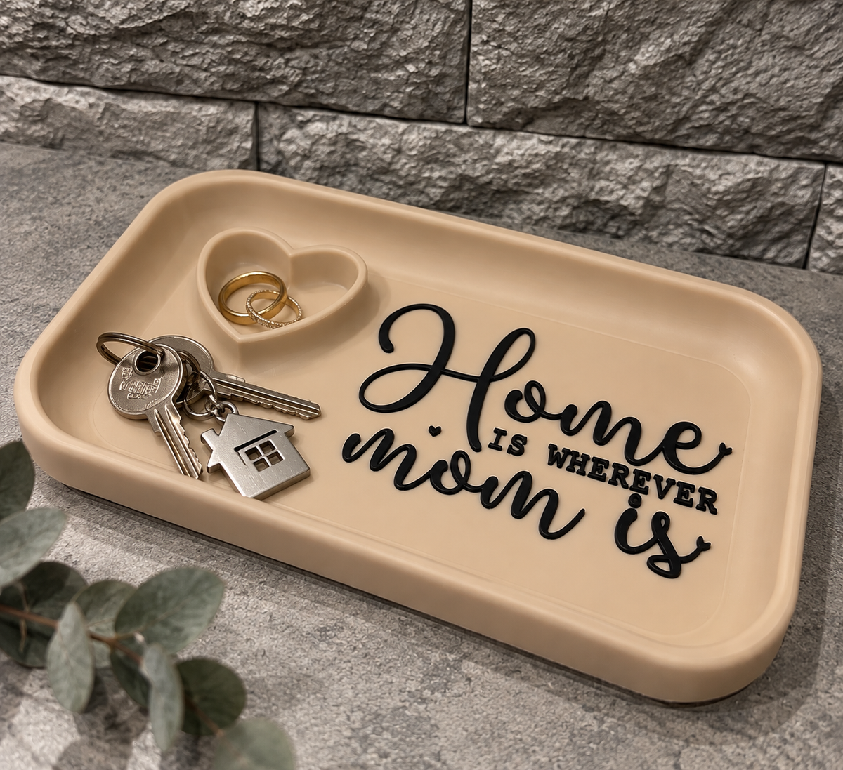 HOME Collection – MOM | Vassoio svuotatasche decorativo